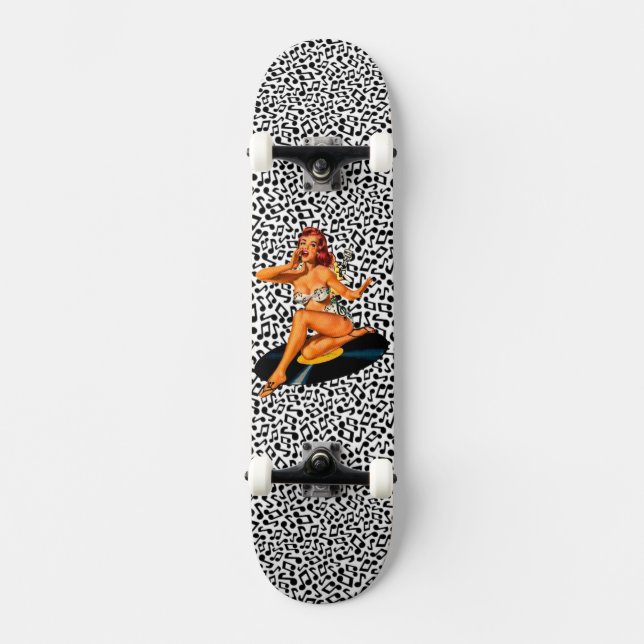 Rockabilly Goddess Skateboard Deck (Front)