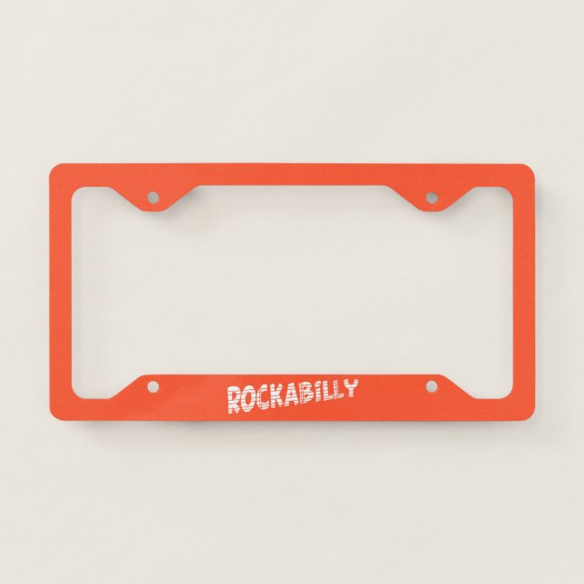 RockaBilly license plate frame B (Front)