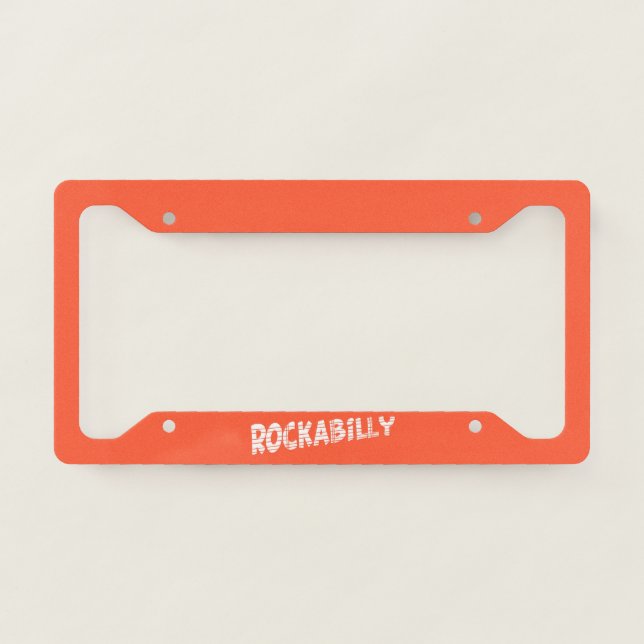 RockaBilly license plate frame C (Front)
