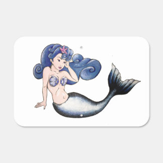 Rockabilly Mermaid Metal Sign
