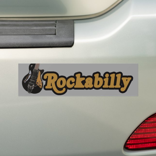 Rockabilly music bumper sticker (On Car)