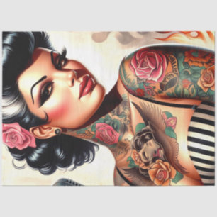 Rockabilly Pin-up Tissue Paper