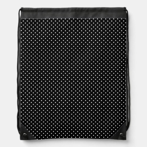 rockabilly poke dot pattern drawstring bag
