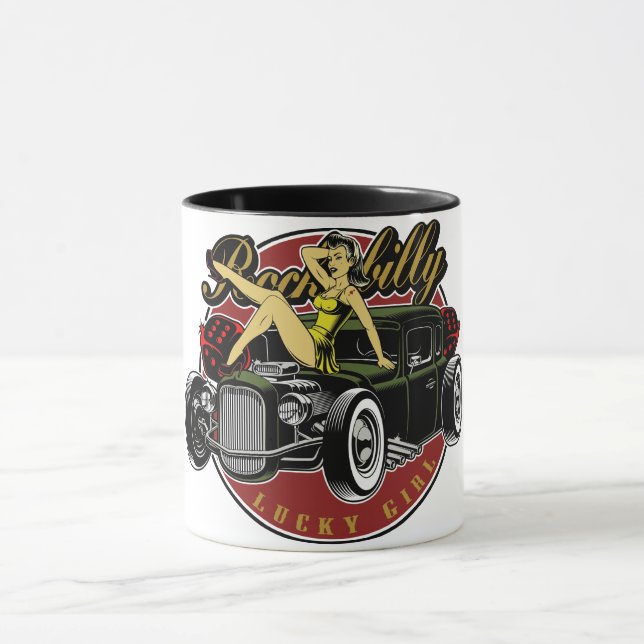 Rockabilly RatRod Coffee Mug (Center)