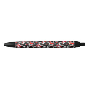Rockabilly Retro Roller Skating Pattern Pen