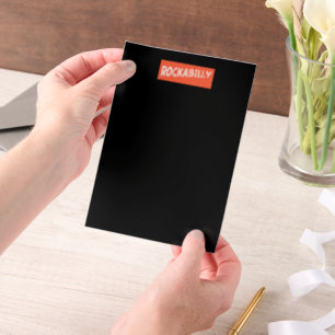 RockaBilly ripped black vellum papers Invitations