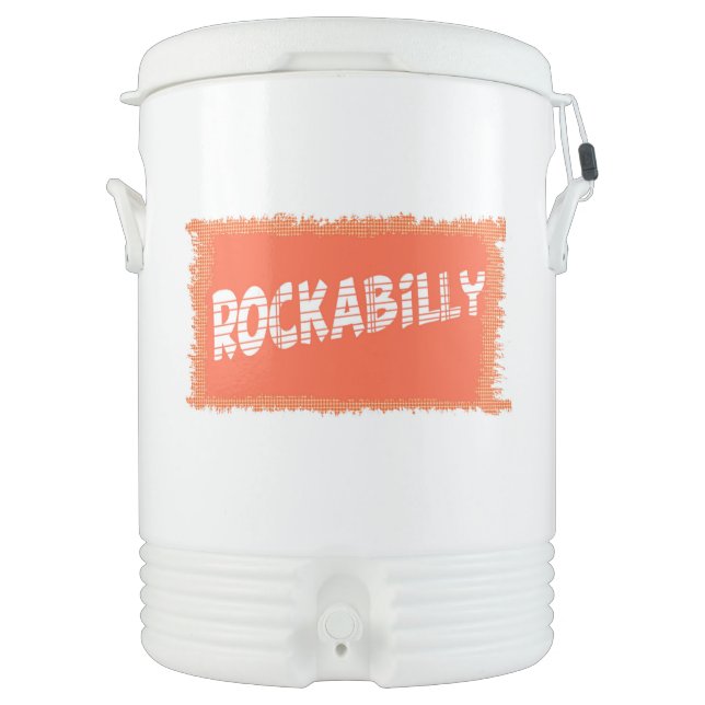 RockaBilly ripped Igloo beverage cooler 10 gal (Front)