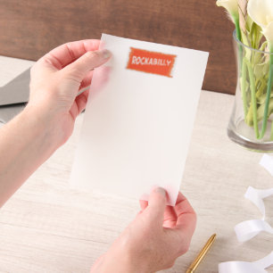 RockaBilly ripped white vellum papers Vellum Invitations