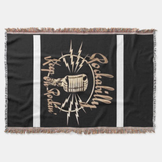 rockabilly rockandroll throw throw blanket