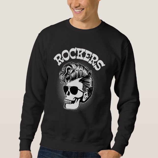Rockabilly Skull Clothing Psychobilly Rock And Rol Sweatshirt (Front)