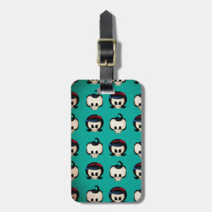 Rockabilly Skulls Pattern Luggage Tag