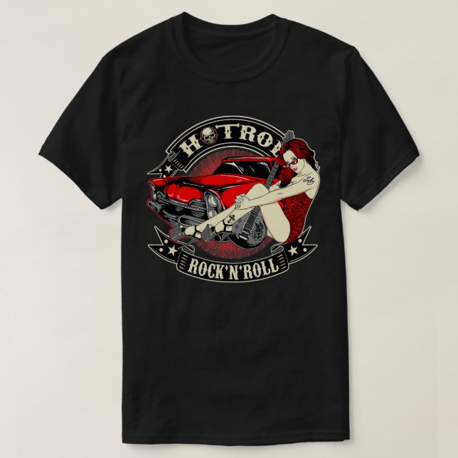 Rockabilly Tees For Women Men Hotrod Rock N Roll P (Design Front)