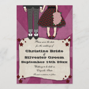 Rockabilly Wedding, 5x7 save the date
