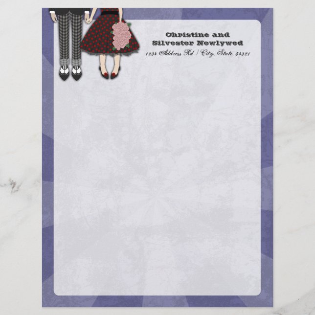 Rockabilly Wedding, letterhead (Front)