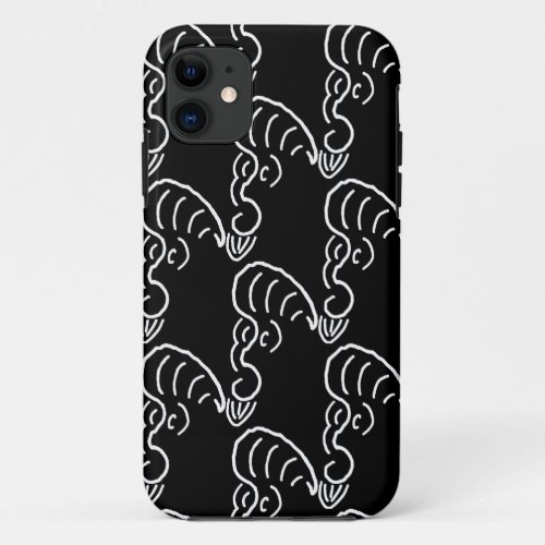 ROCKABILLY YELL WHITE LINE iPhone 11 CASE