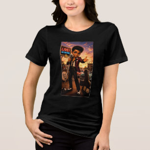 Rockachibi Bobby – Vintage Gift Idea Tri-Blend Shirt