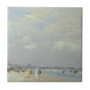 Rockaway Beach (New York) (by E.H. Potthast) Ceramic Tile