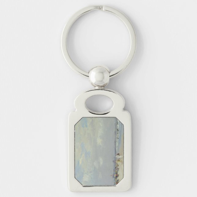 Rockaway Beach (New York) (by E.H. Potthast) Keychain (Front)