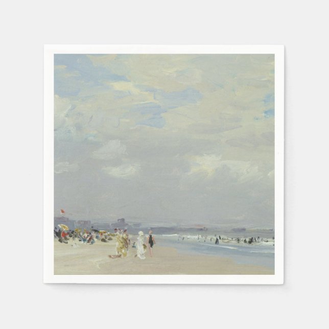 Rockaway Beach (New York) (by E.H. Potthast) Napkins (Front)