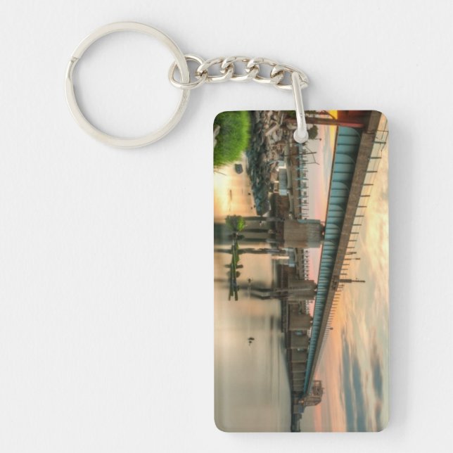Rockaway Train Bridge Keychain (Front)