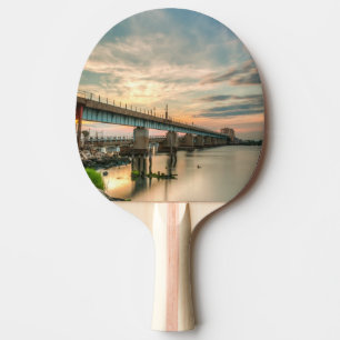 Rockaway Train Bridge Ping-Pong Paddle