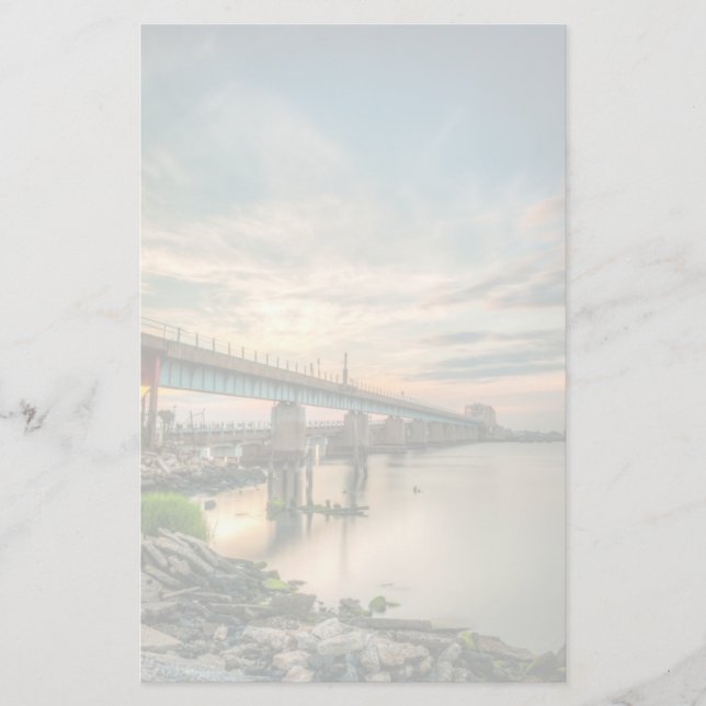 Rockaway Train Bridge Stationery (Front)