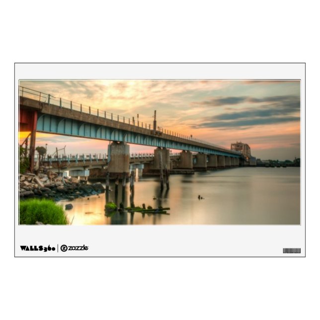 Rockaway Train Bridge Wall Decal (Front)