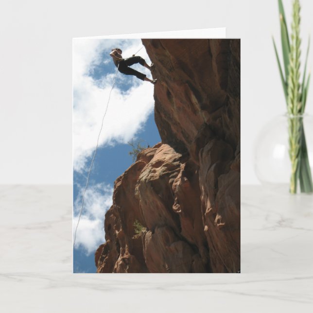 Rockclimb Greeting Card (Front)