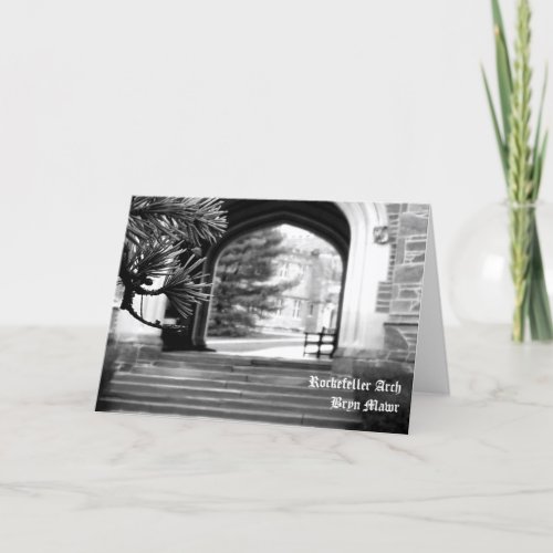 Rockefeller Arch Bryn Mawr Note Card