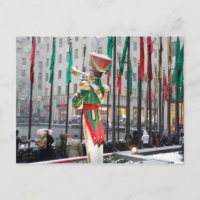 Rockefeller Center Christmas Holiday Postcard