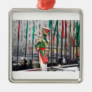 Rockefeller Center Christmas Metal Ornament