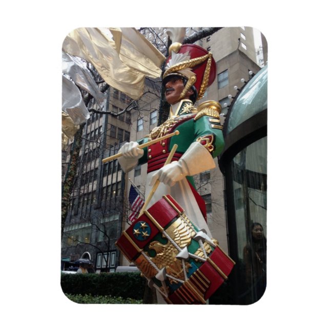 Rockefeller Center Drummer Boy Christmas New York Magnet (Vertical)