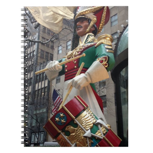 Rockefeller Center Drummer Boy Christmas New York Notebook (Front)