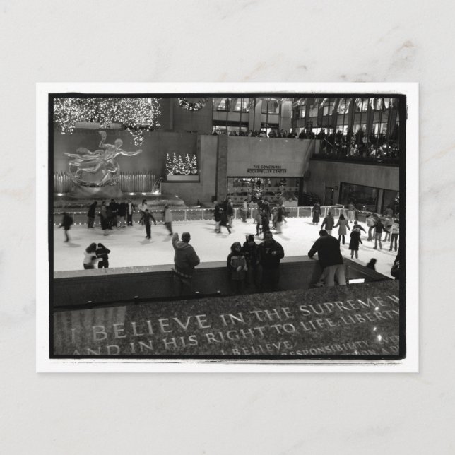 Rockefeller Center Ice Rick Postcard (Front)