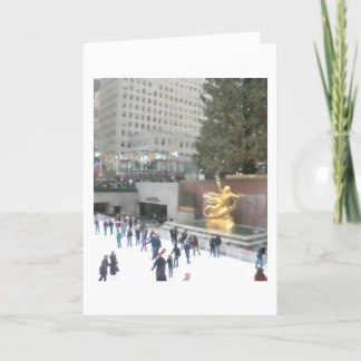 Rockefeller Center Ice Rink & Tree Holiday Card