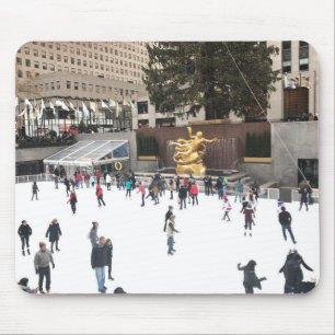 Rockefeller Center Ice Skating Rink NYC Photograph Mouse Pad
