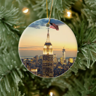 Rockefeller Center Manhattan New York City Ceramic Ornament