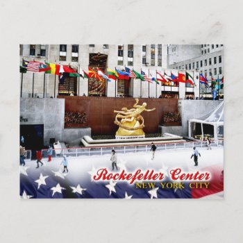Rockefeller Center  New York City Postcard by HTMimages at Zazzle