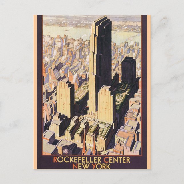Rockefeller Center New York Postcard (Front)