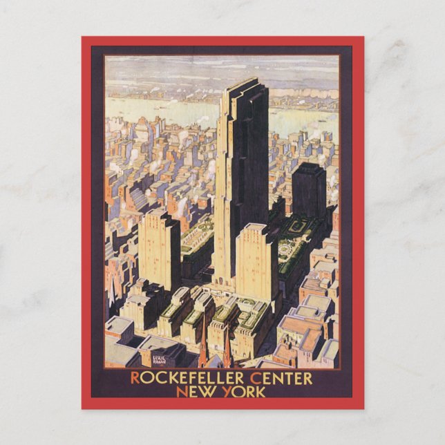 Rockefeller Center New York Postcard (Front)
