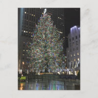 Rockefeller Center NYC Christmas Tree Reflection