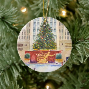 Rockefeller Center Plaza Christmas Tree Ornament