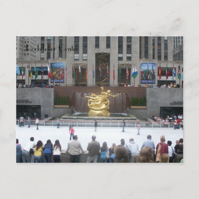 Rockefeller Center Postcard (Front)