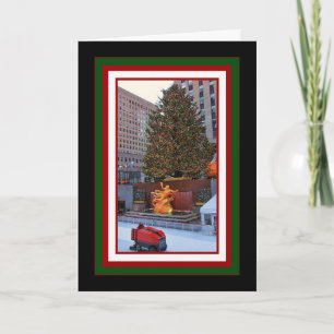 Rockefeller Center Tree, Rink Christmas Holiday Card