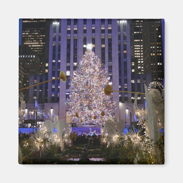 Rockefeller Center's Angels & Christmas Tree -  Magnet (Front)