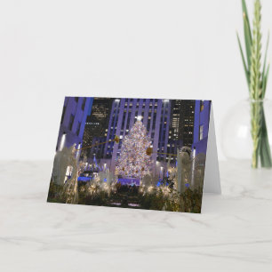 Rockefeller Center's Angels & Christmas Tree, NYC  Card