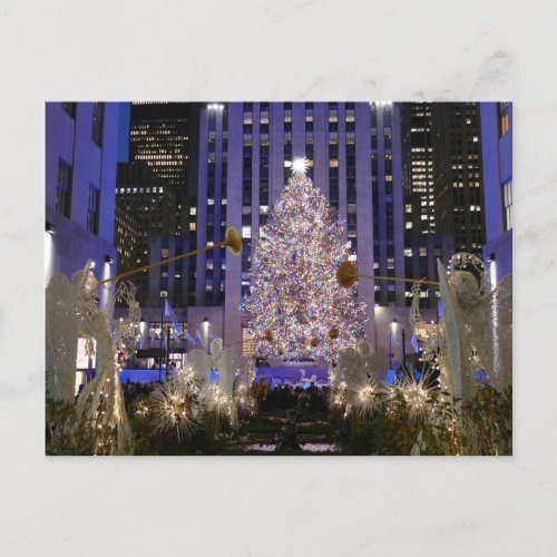 Rockefeller Centers Angels  Christmas Tree _  Postcard