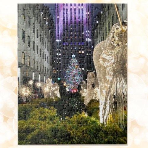 Rockefeller Plaza Christmas NYC Jigsaw Puzzle
