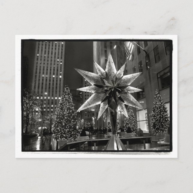 Rockefeller Plaza Crystal Star Postcard (Front)