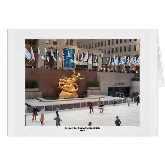 Rockefeller Plaza Skating Rink Cards (Front Horizontal)